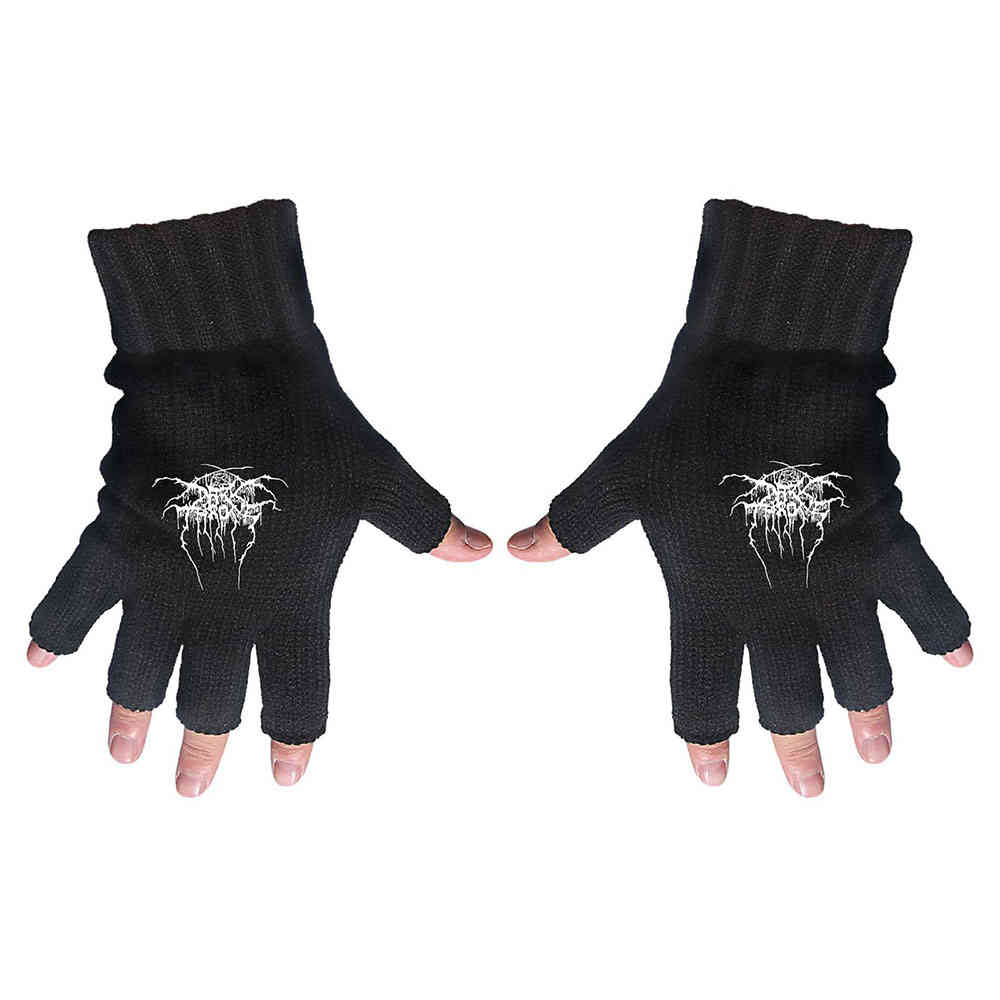 Darkthrone - Logo Fingerless gloves - Black